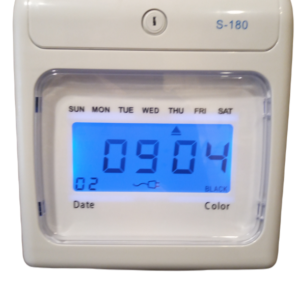 RELOJ AIBAO S-180 DE ASISTENCIA PARA MARCACION MANUAL CON TARJETA DE CARTON