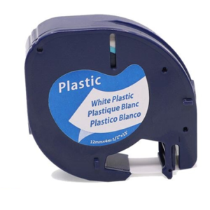 CINTA DYMO BLANCA LETRA TAG