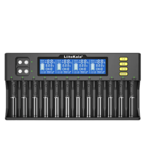 CARGADOR INTELIGENTE PARA 12 PILAS, MULTICARGADOR, LITOKALA